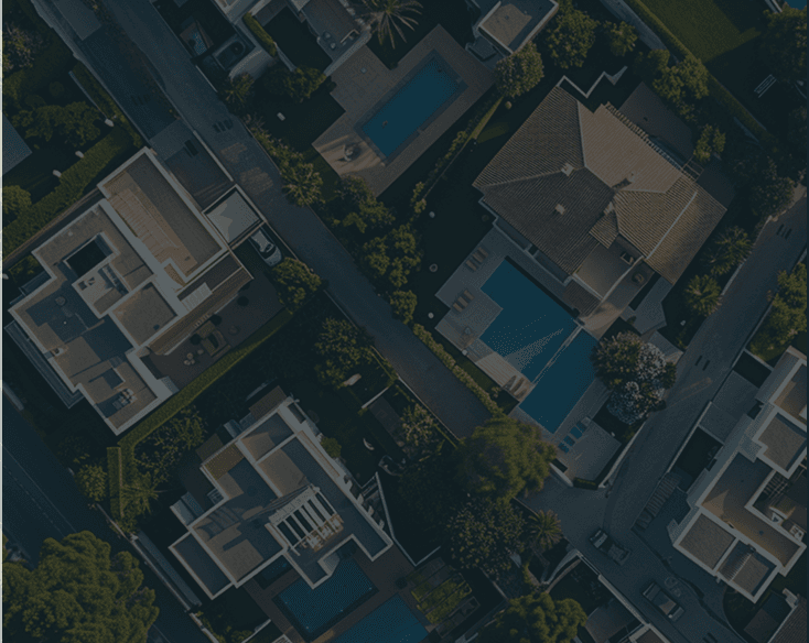 Neighborhood aerial view
